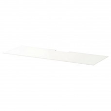 Верхняя панель тумбы под TV IKEA BESTA стекло белый 120x40 см (402.953.02)