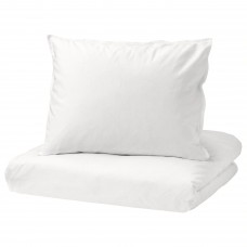 Комплект постільної білизни IKEA ANGSLILJA білий 150x200/50x60 см (403.185.63)