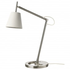 Настольная лампа IKEA NYFORS никелированный белый (403.196.85)