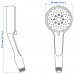 3-потоковий ручний душ IKEA BROGRUND хромований (403.425.44)