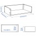 Каркас шухляди IKEA BESTA чорно-коричневий 60x15x40 см (403.512.46)