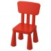 Детский стул IKEA MAMMUT красный (403.653.66)