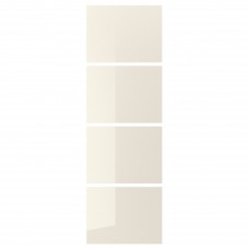 4 панели для рамы раздвижной двери IKEA HOKKSUND светло-бежевый глянцевый 75x236 см (403.738.04)