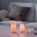 LED свічка IKEA GODAFTON 2 шт. рожевий (403.776.99)