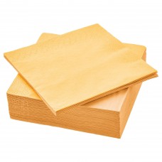 Салфетка бумажная IKEA FANTASTISK желтый 33x33 см (403.979.42)