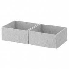 Коробка IKEA KOMPLEMENT светло-серый 25x27x12 см (404.057.77)
