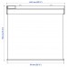 Рулонная штора блокирующая свет IKEA FYRTUR дист.управление серый 60x195 см (404.081.96)