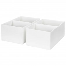 Коробка з відділеннями IKEA RASSLA білий 25x41x16 см (404.180.82)