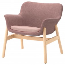 Крісло IKEA VEDBO світлий коричнево-рожевий (404.235.78)