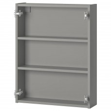 Подвесной шкаф с 2 полками IKEA ENHET серый 60x15x75 см (404.404.55)