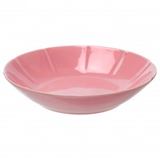 Глибока тарілка IKEA STRIMMIG рожева кераміка 23 см (404.431.66)