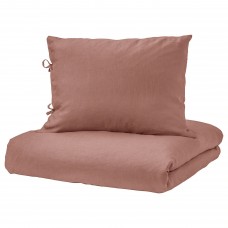 Комплект постільної білизни IKEA PUDERVIVA темно-рожевий 200x200/50x60 см (404.514.63)