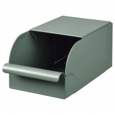 Коробка IKEA REJSA сіро-зелений метал 9x17x7.5 см (404.577.90)