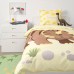 Комплект постельного белья IKEA JATTELIK Тираннозавр Рекс желтый 150x200/50x60 см (404.641.06)