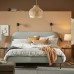 Каркас ліжка з оббивкою IKEA VADHEIM світло-зелений 140x200 см (404.656.53)