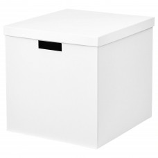 Коробка з кришкою IKEA TJENA білий 32x35x32 см (404.693.02)