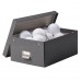 Коробка з кришкою IKEA TJOG темно-сірий 25x36x15 см (404.776.65)