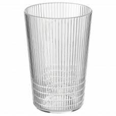 Склянка IKEA KALLSINNIG прозорий пластик 380 мл (404.819.12)