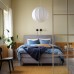 Комплект постільної білизни IKEA BRUNKRISSLA світло-синій 200x200/50x60 см (404.820.73)