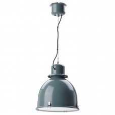 Світильник підвісний IKEA SVARTNORA сіро-бірюзовий 38 см (404.865.23)