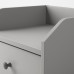 Приліжкова тумба IKEA HAUGA сірий 40x36 см (404.889.61)