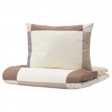 Комплект постельного белья IKEA BRUNKRISSLA коричневый 200x200/50x60 см (404.906.95)