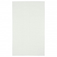 Скатертина IKEA INBJUDEN білий зелений 145x240 см (404.914.59)