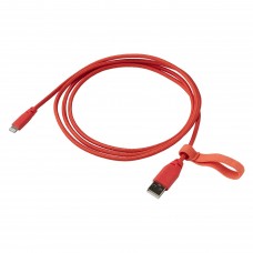 Кабель USB А – lightning IKEA LILLHULT тканина помаранчевий 1.50 м (404.928.40)