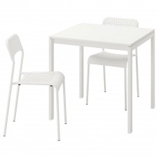 Стіл і 2 стільці IKEA MELLTORP / ADDE білий 75 см (490.117.66)