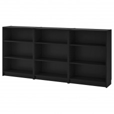 Стелаж для книг IKEA BILLY чорно-коричневий 240x28x106 см (490.204.74)
