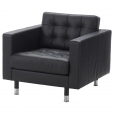 Кресло IKEA LANDSKRONA черный (490.317.74)