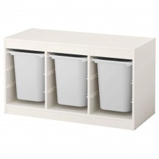 Комбінація стелажу IKEA TROFAST білий білий 99x44x56 см (491.234.05)