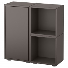 Комбінація шаф на ніжках IKEA EKET темно-сірий 70x25x72 см (491.891.99)