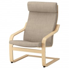 Крісло IKEA POANG березовий шпон бежевий (491.977.50)