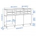 Комбінація шаф та стелажів IKEA BESTA білий 180x42x112 см (492.081.88)