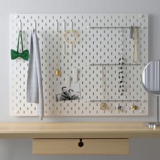 Комбинация перфорированной доски IKEA SKADIS белый 76x56 см (492.166.97)