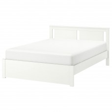 Каркас кровати IKEA SONGESAND белый ламели LUROY 140x200 см (492.412.82)