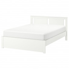 Каркас кровати IKEA SONGESAND белый ламели LONSET 160x200 см (492.412.96)