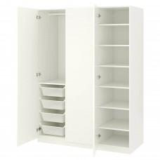 Гардероб IKEA PAX білий білий 150x60x201 см (492.464.68)