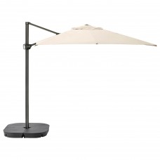 Підвісна парасолька з основою IKEA SEGLARO / SVARTO бежевий 330x240 см (492.518.03)