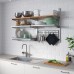Комбінація навісних кухонних полиць IKEA KUNGSFORS нержавіюча сталь ясен (492.543.35)