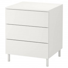 Комод с 3 ящиками IKEA PLATSA белый белый 60x57x73 см (492.772.47)