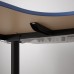 Кутовий лівобічний письмовий стіл IKEA BEKANT синій чорний 160x110 см (492.822.82)