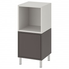 Комбінація шаф на ніжках IKEA EKET темно-сірий світло-сірий 35x35x80 см (492.864.21)
