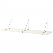 Полиця навісна IKEA BERGSHULT / PERSHULT білий хромований 120x30 см (492.907.72)