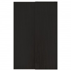 Пара розсувних дверей IKEA HASVIK чорно-коричневий 150x236 см (492.973.87)