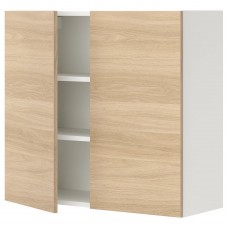 Навесной кухонный шкаф IKEA ENHET белый 80x32x75 см (493.209.29)