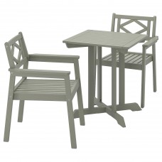 Садовый стол и 2 кресла IKEA BONDHOLMEN серый (493.294.54)
