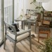 Стіл і 2 крісла з підлокітниками IKEA BONDHOLMEN сад балкон сірий (493.294.54)