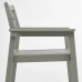 Стіл і 2 крісла з підлокітниками IKEA BONDHOLMEN сад балкон сірий (493.294.54)